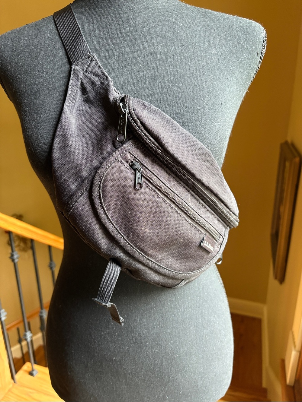 Vintage 90s LL Bean Black Fanny Pack